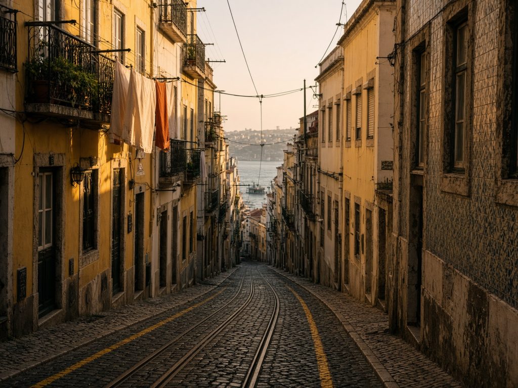 Alfama rooftops in Lisbon